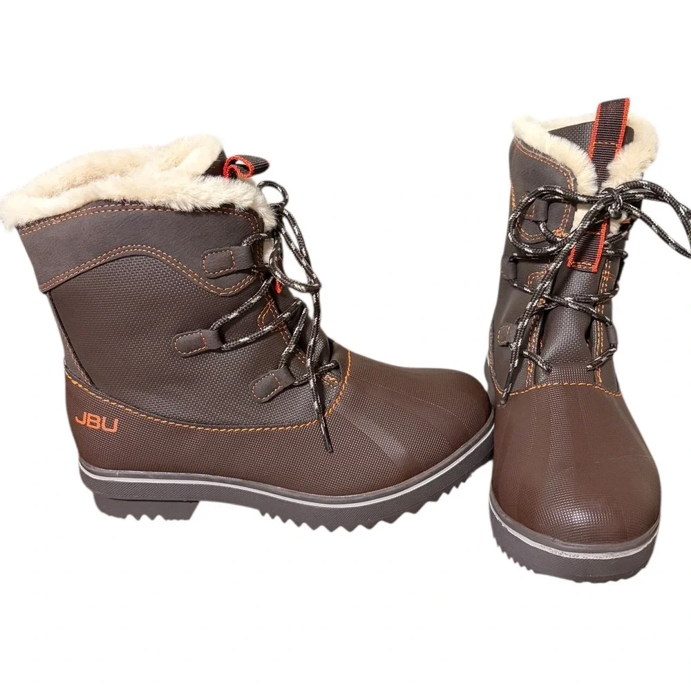 NEW JBU by Jambu Brisky Lace-Up Casual Water-resistant Boots Women's‎ Size 6
